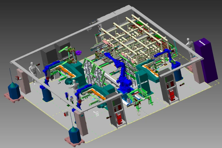 Bild aus einem Referenz-Projekt. Dargestellt ist eine  MAG-Schweißanlage.